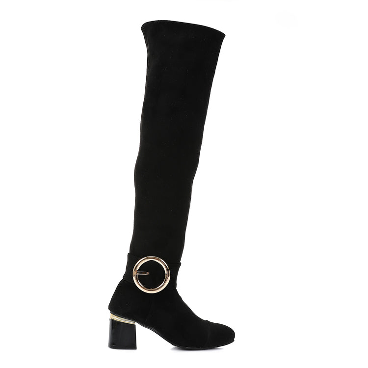 Velvet Charm Boots ƒ?? Black