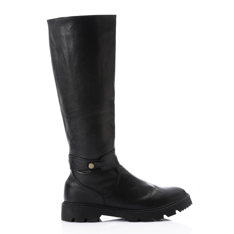 Urban Rider Mid Calf Boots ƒ?? Black