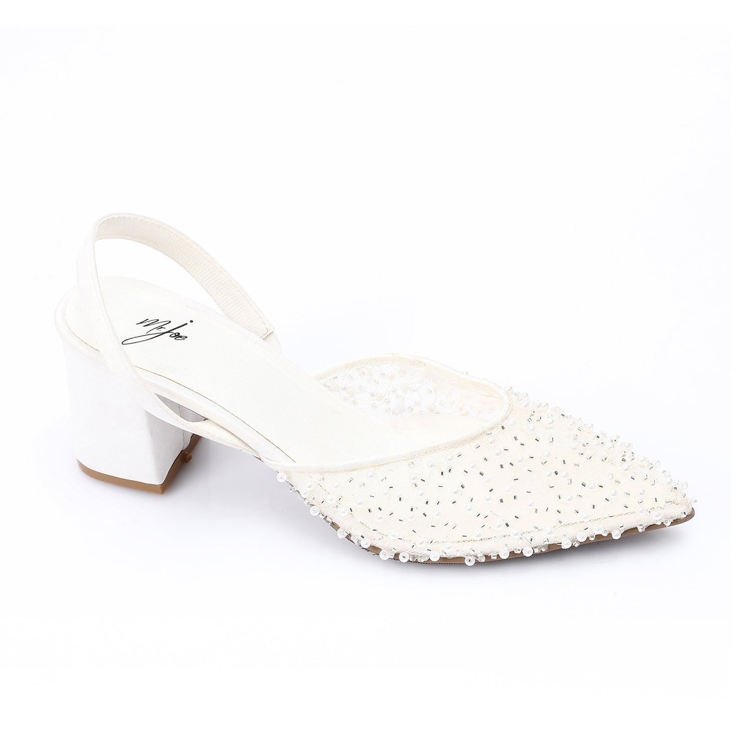 Pearl Glow Slingbacks ƒ?? Off White