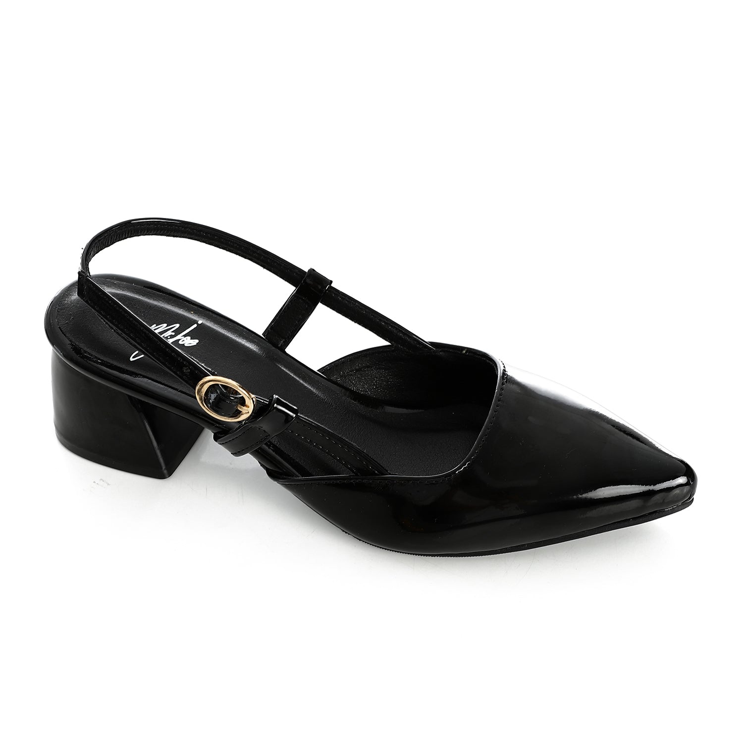 Verne Charm Slingback Heels ƒ?? Black
