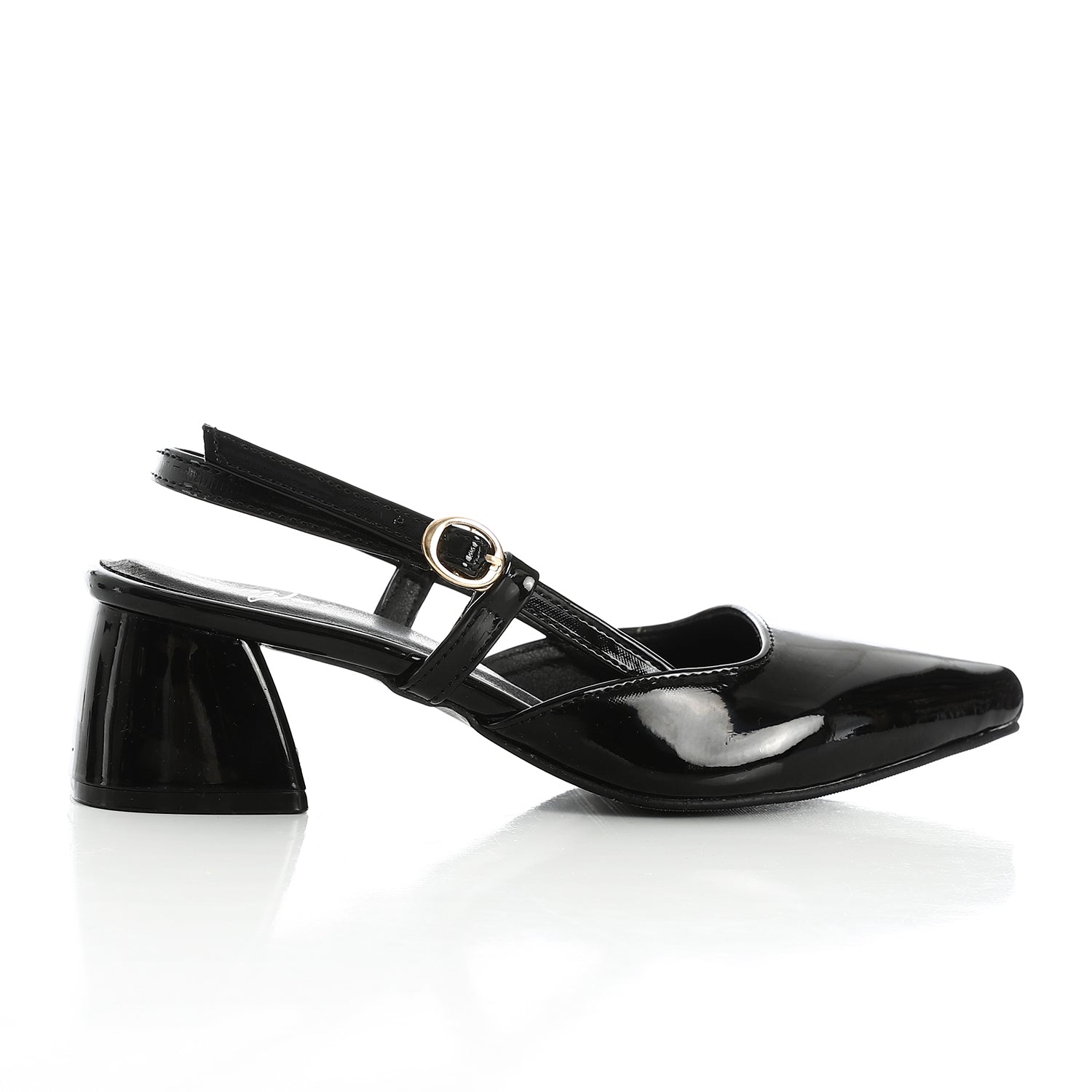 Verne Charm Slingback Heels ƒ?? Black