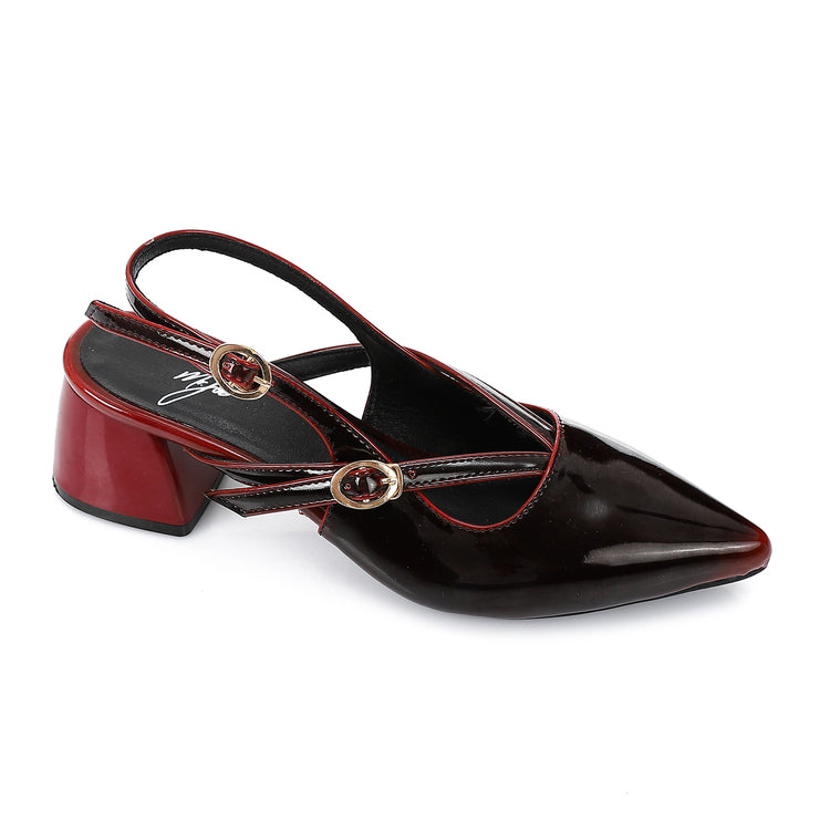 Crimson Verne Cross Heels ƒ?? Burgundy