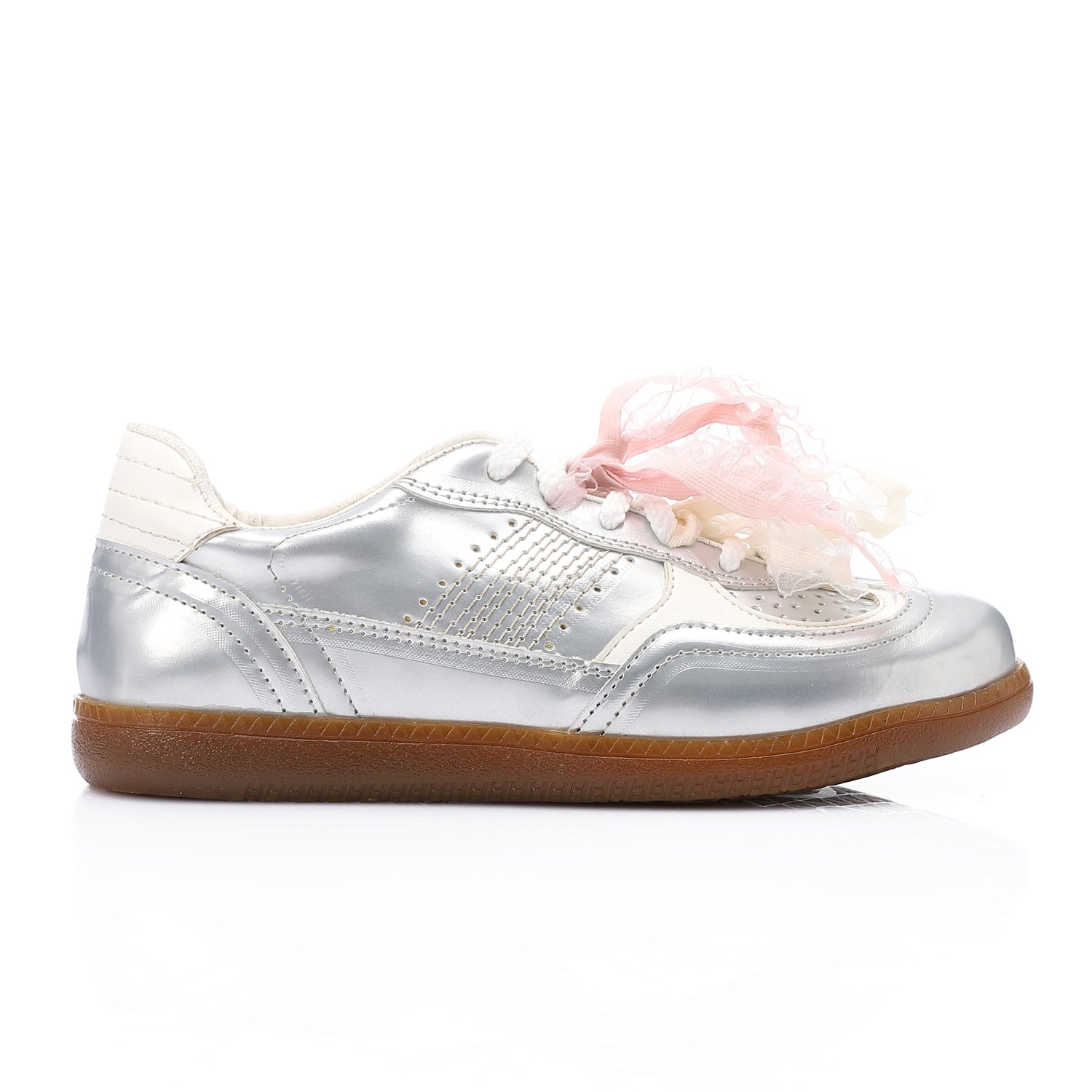 Charm Ribbon Sneakers Ζ?? Silver