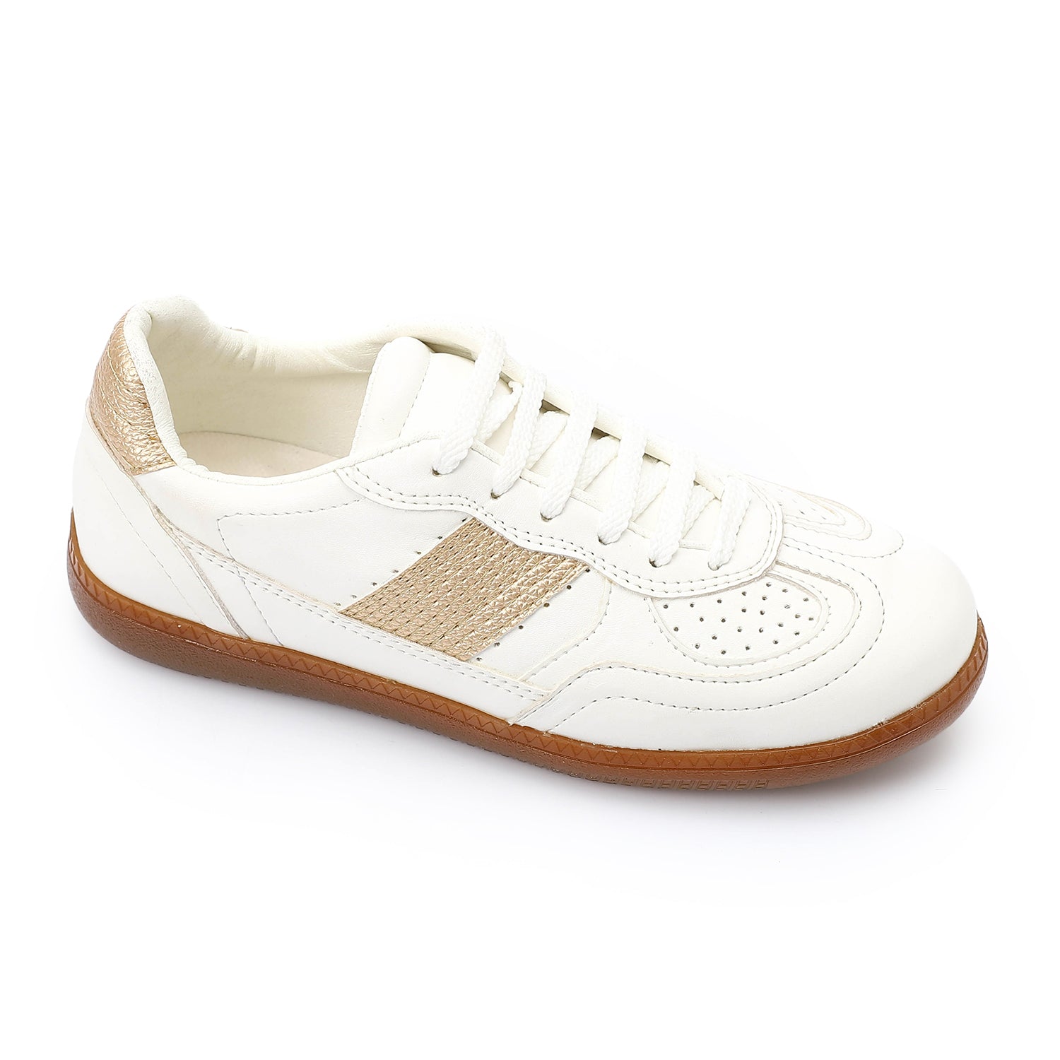 Golden Edge Sneakers Ζ?? White & Gold