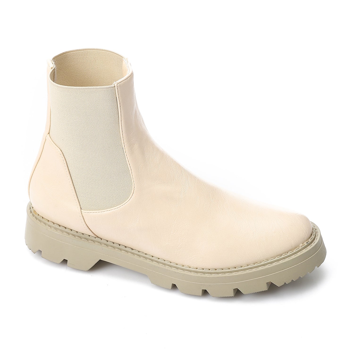 Chelsea Ankle Boots - Beige