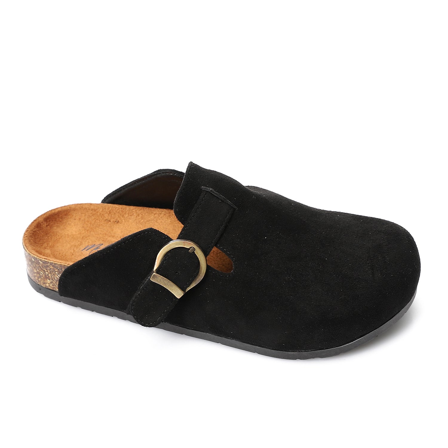 Comfort Buckle Clogs - Black