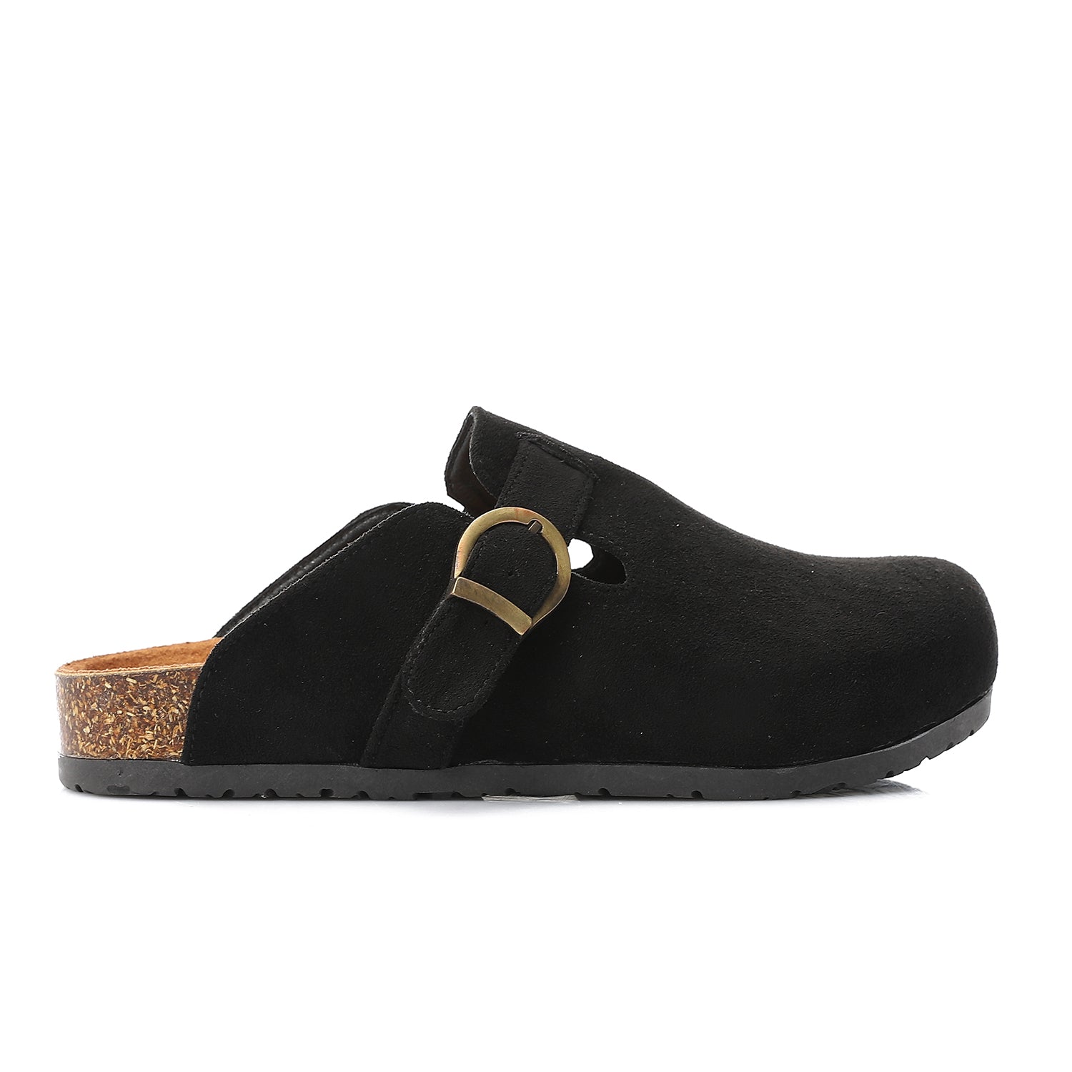 Comfort Buckle Clogs - Black