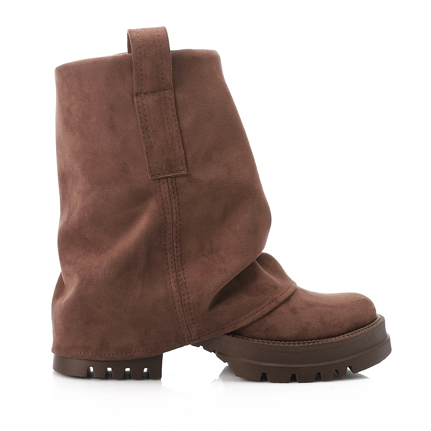 Fold over Casual Boots β Brown