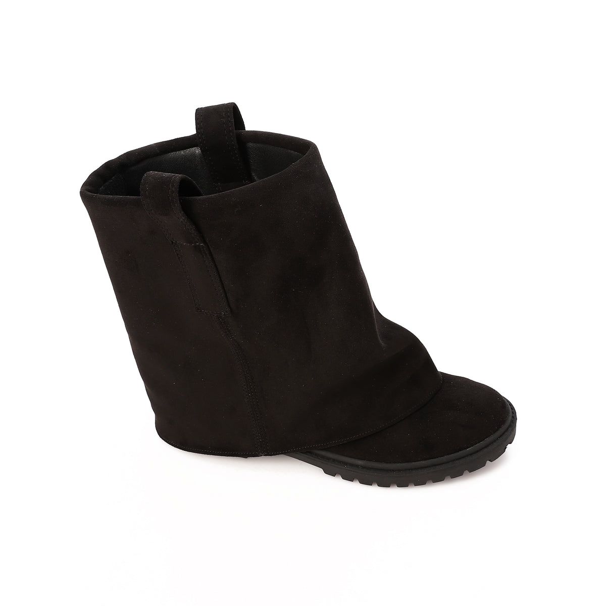 Fold over Casual Boots Black