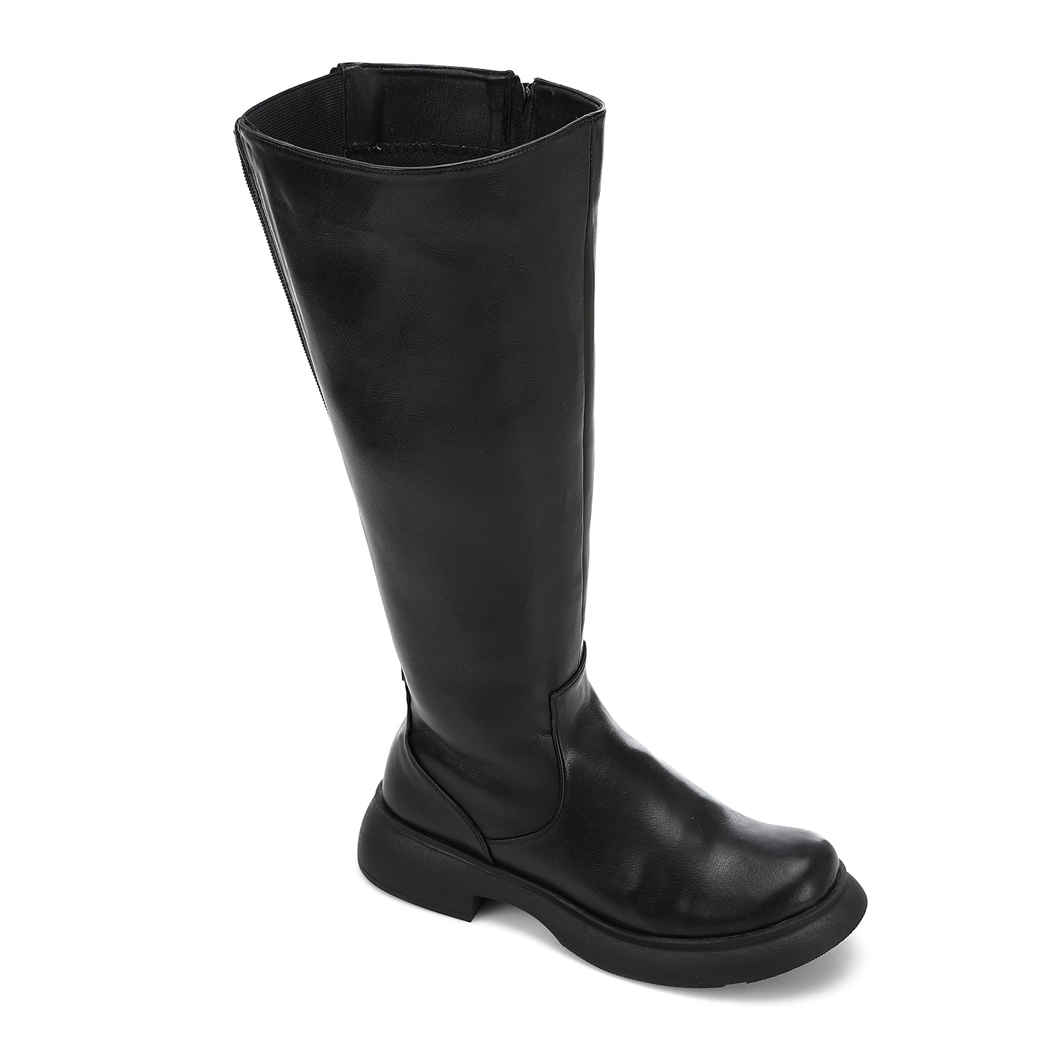 Double Zipper Knee-High Boots