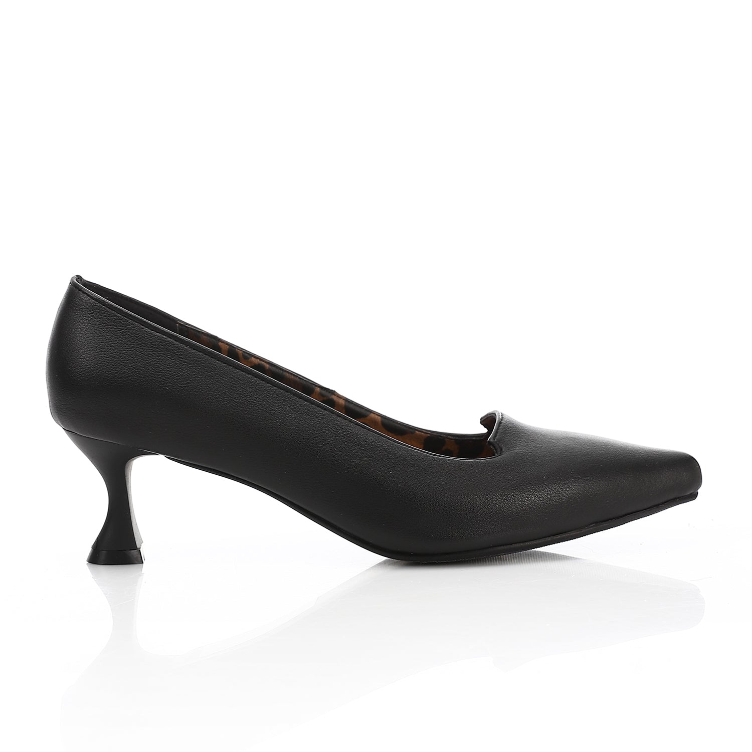 Elegant Verne Kitten Heels - Black