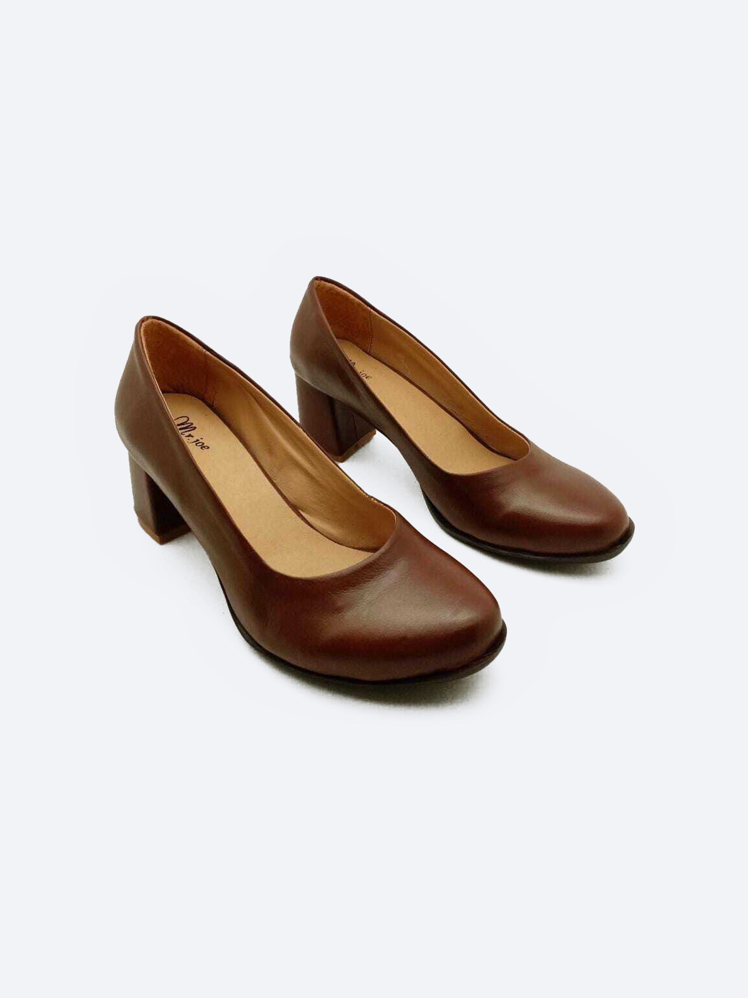 Comfort Leather Pumps ƒ?? Brown Classic