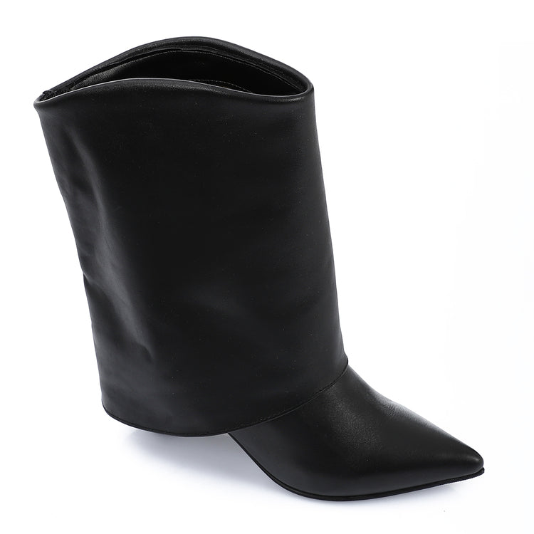 Noir Grace Pointed Boots - Black