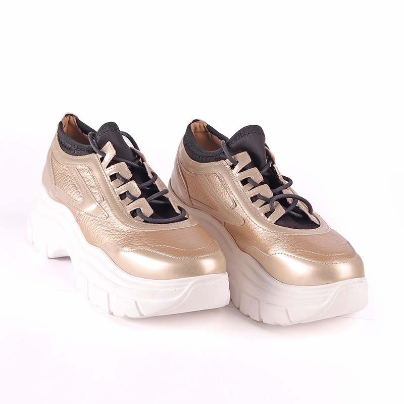 Metallic Chunky Sneakers ƒ?? Gold