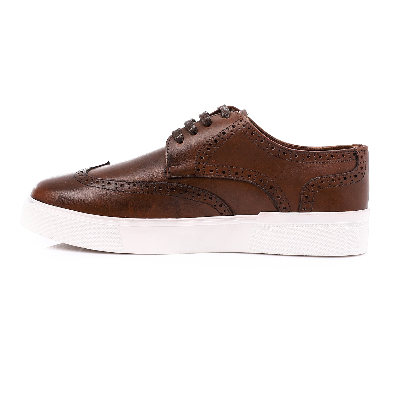 Leather Brogue Sneakers ƒ?? Brown