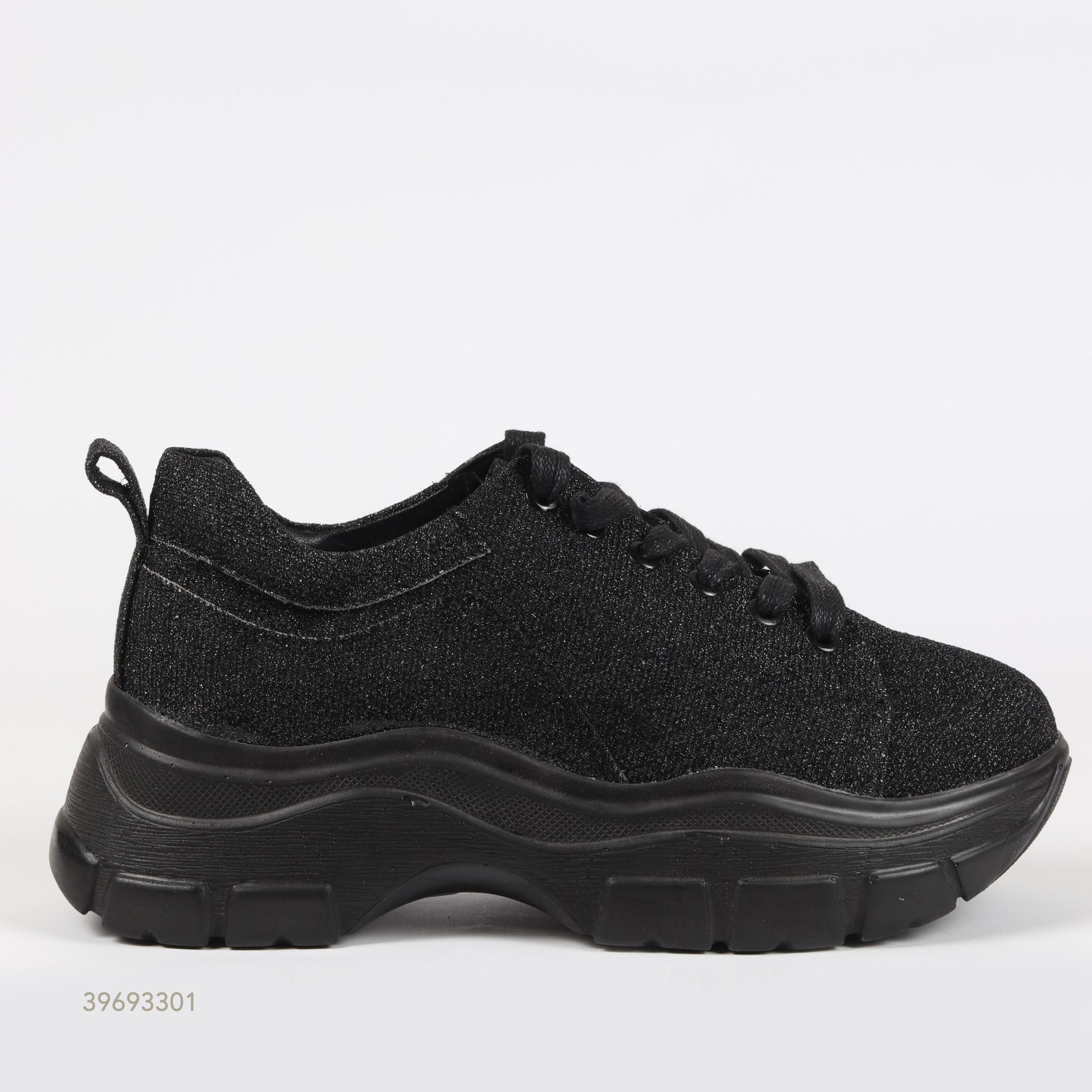 Chunky Glitter Sneakers Ζ?? Black Spark