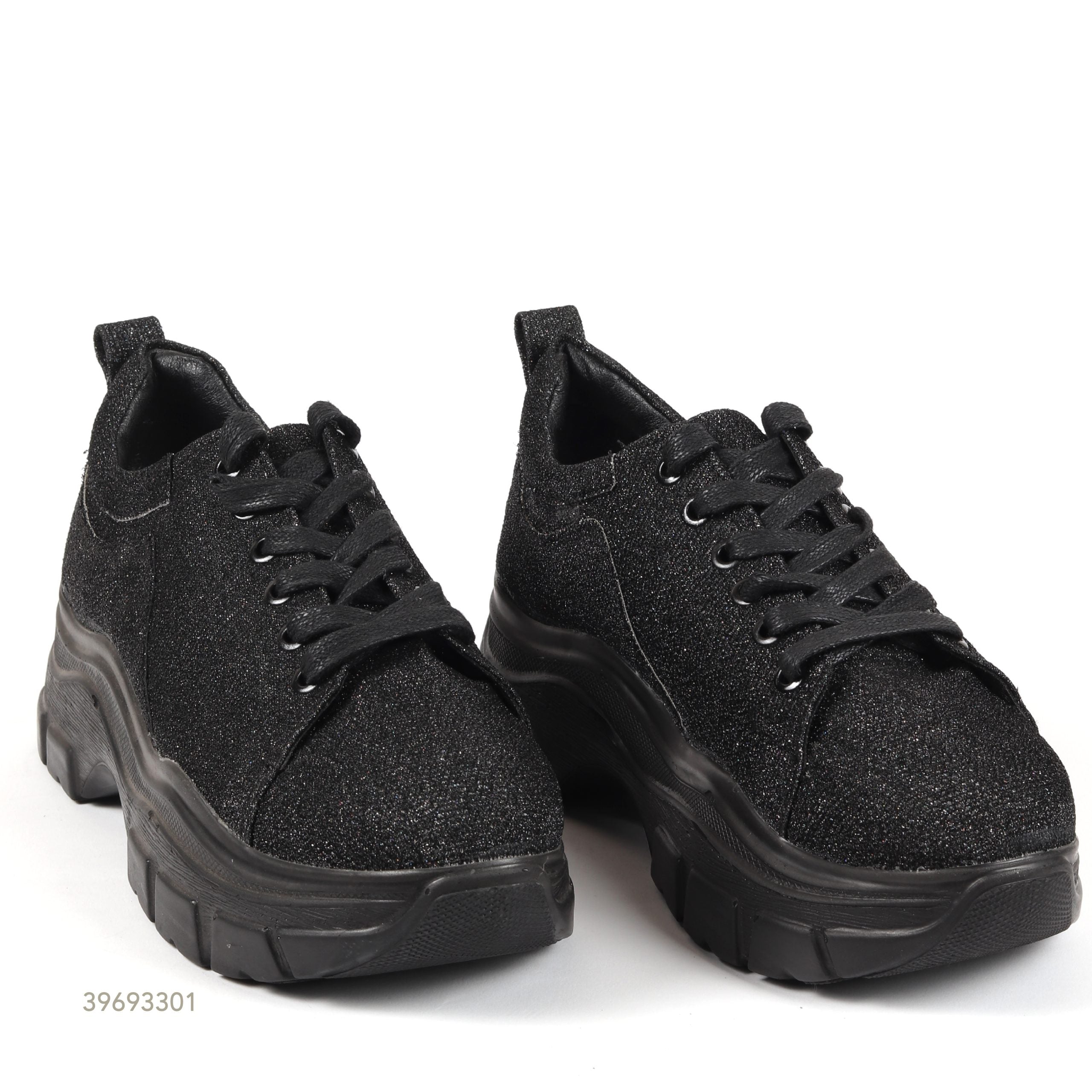 Chunky Glitter Sneakers Ζ?? Black Spark