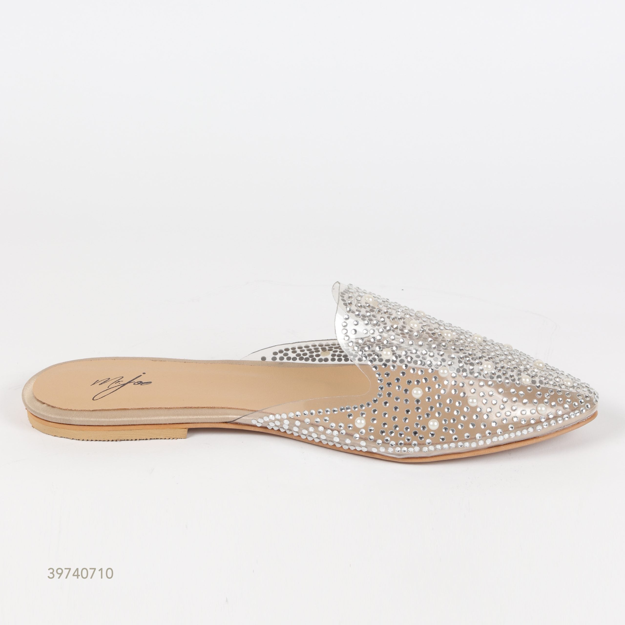 Crystal Embellished Mules ƒ?? Silver
