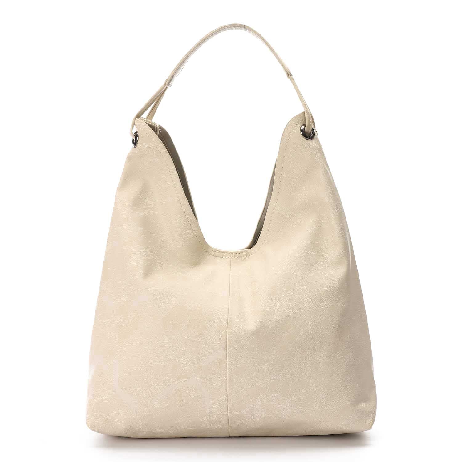 Classic Oversized Hobo Shoulder Bag ƒ?? Beige