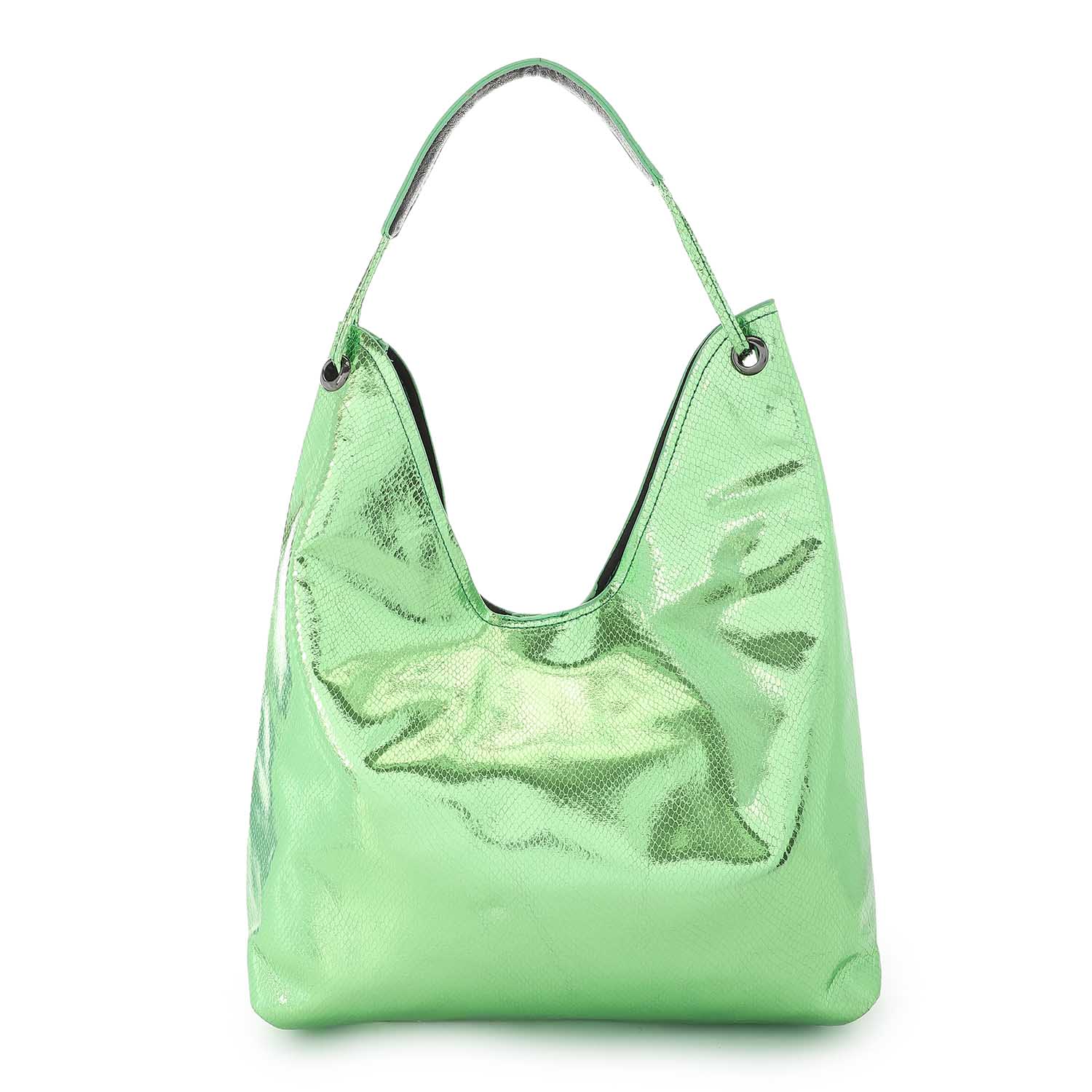 Metallic Verne Hobo Shoulder Bag ƒ?? Green