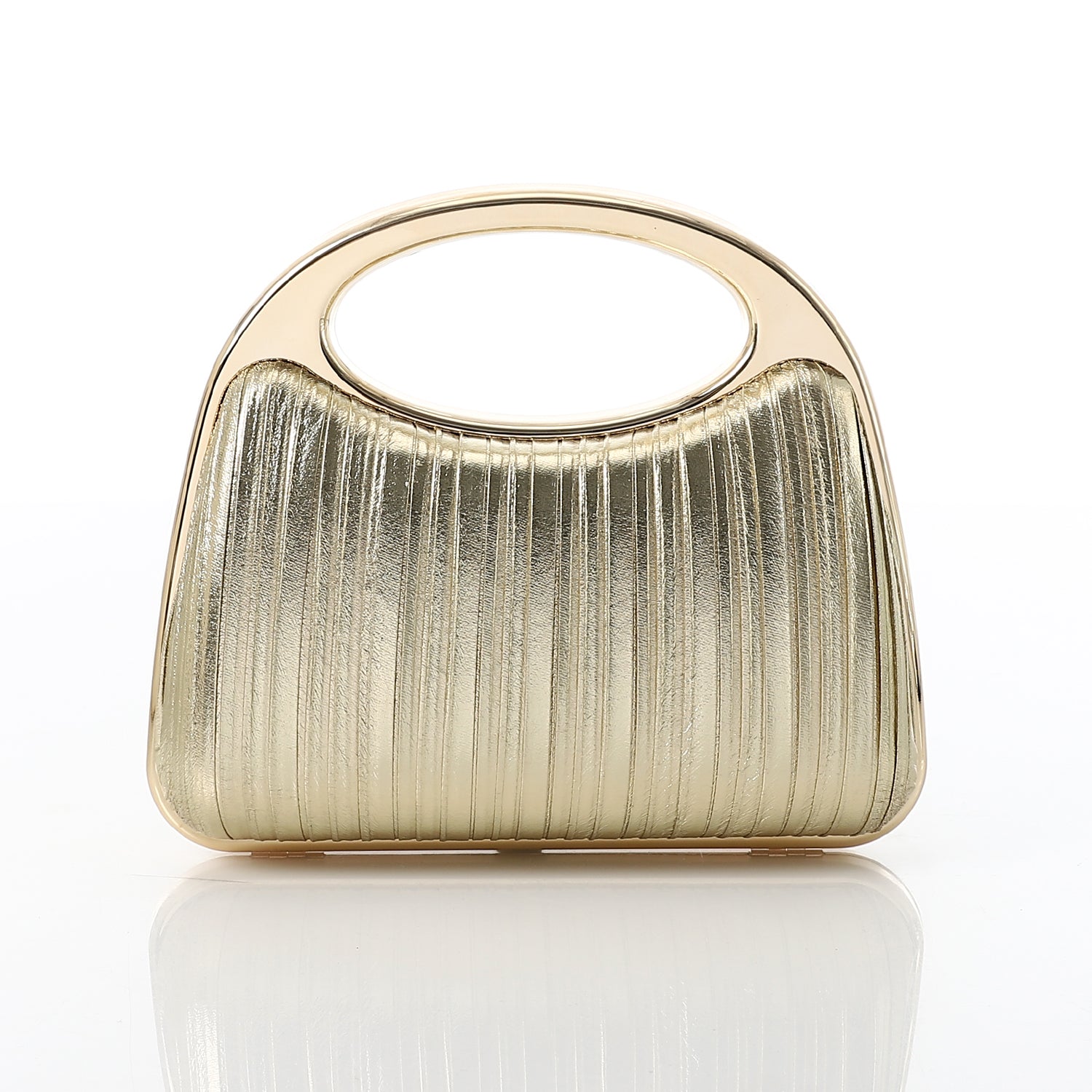 Crystal-Embellished Evening Handbag Gold