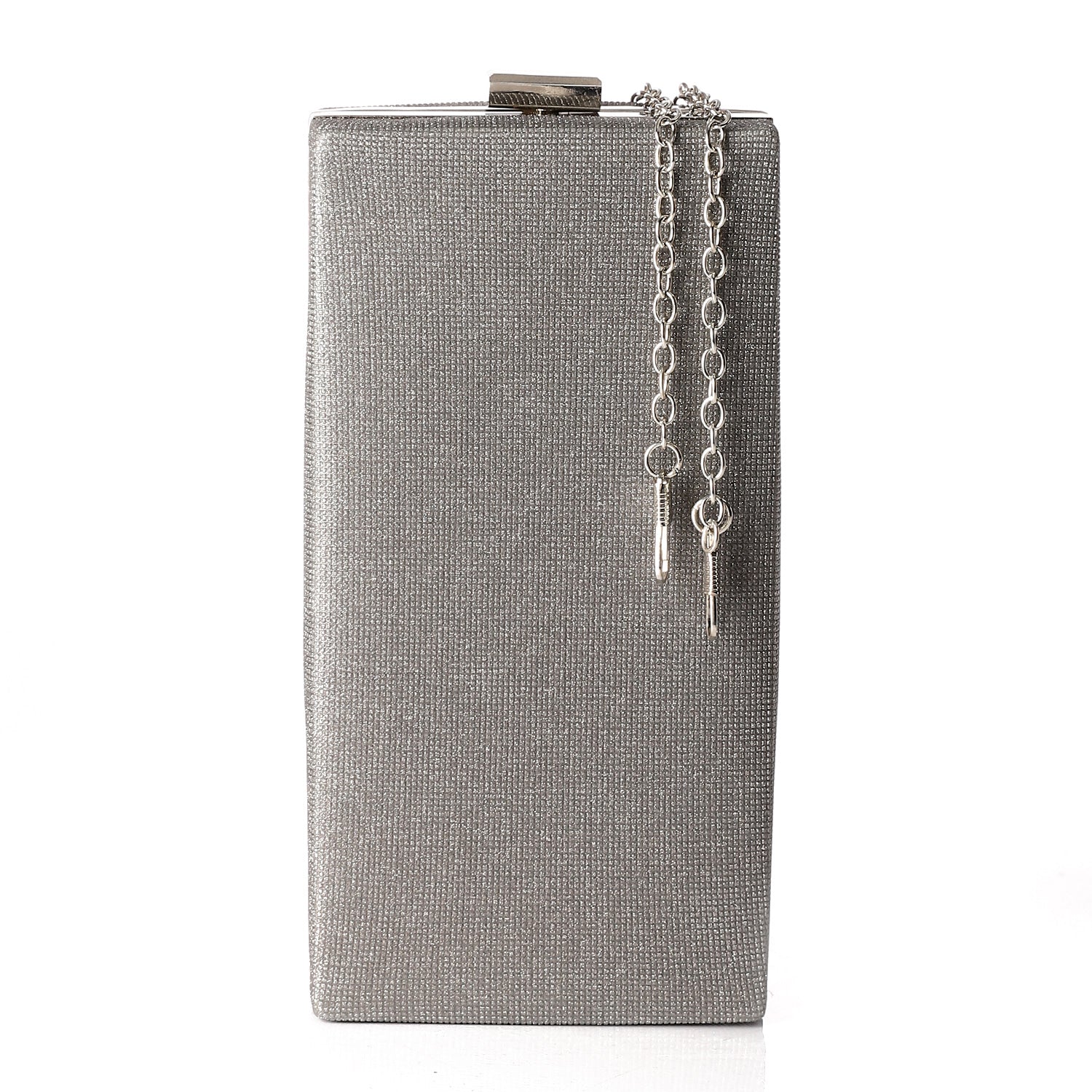 Vertical Metallic Clutch ƒ?? Silver