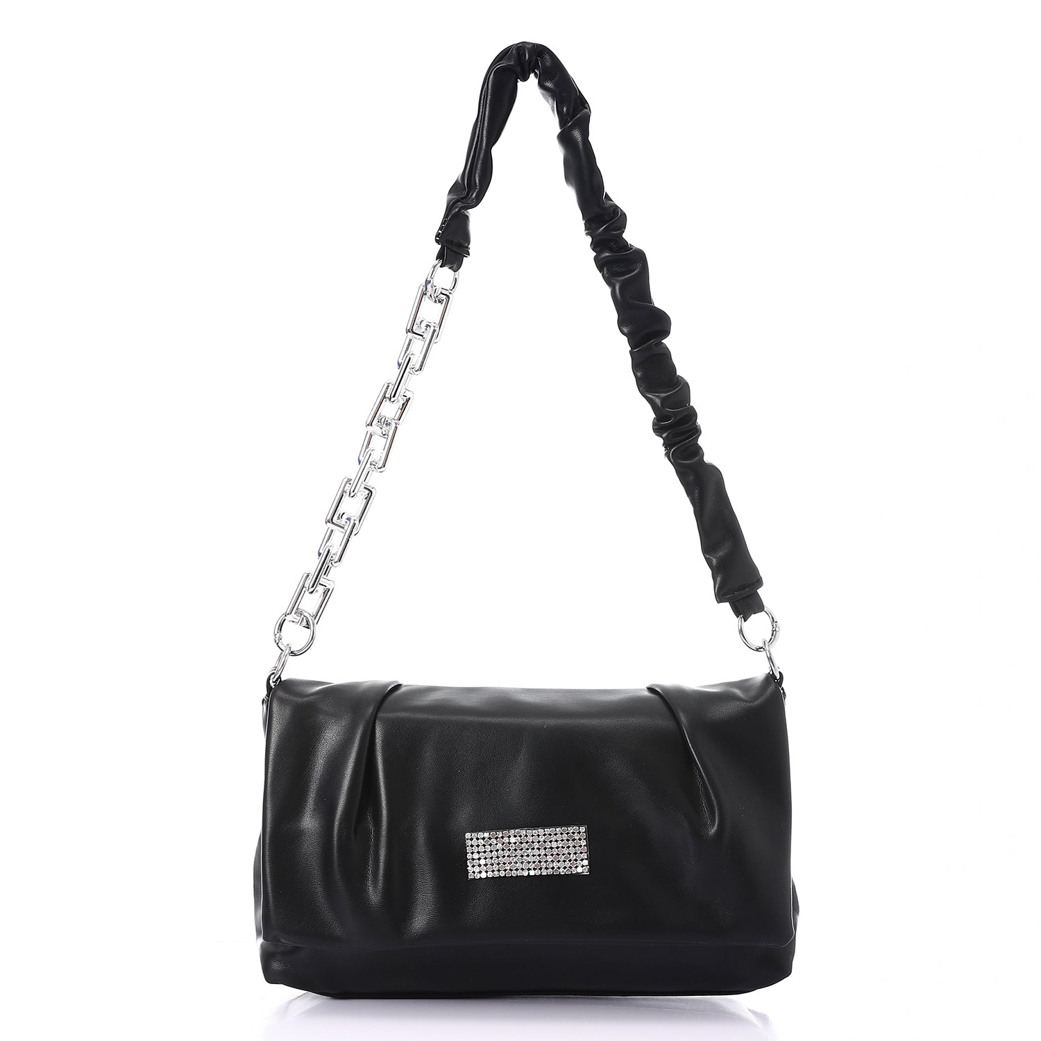 Chain Shoulder Bag - Black