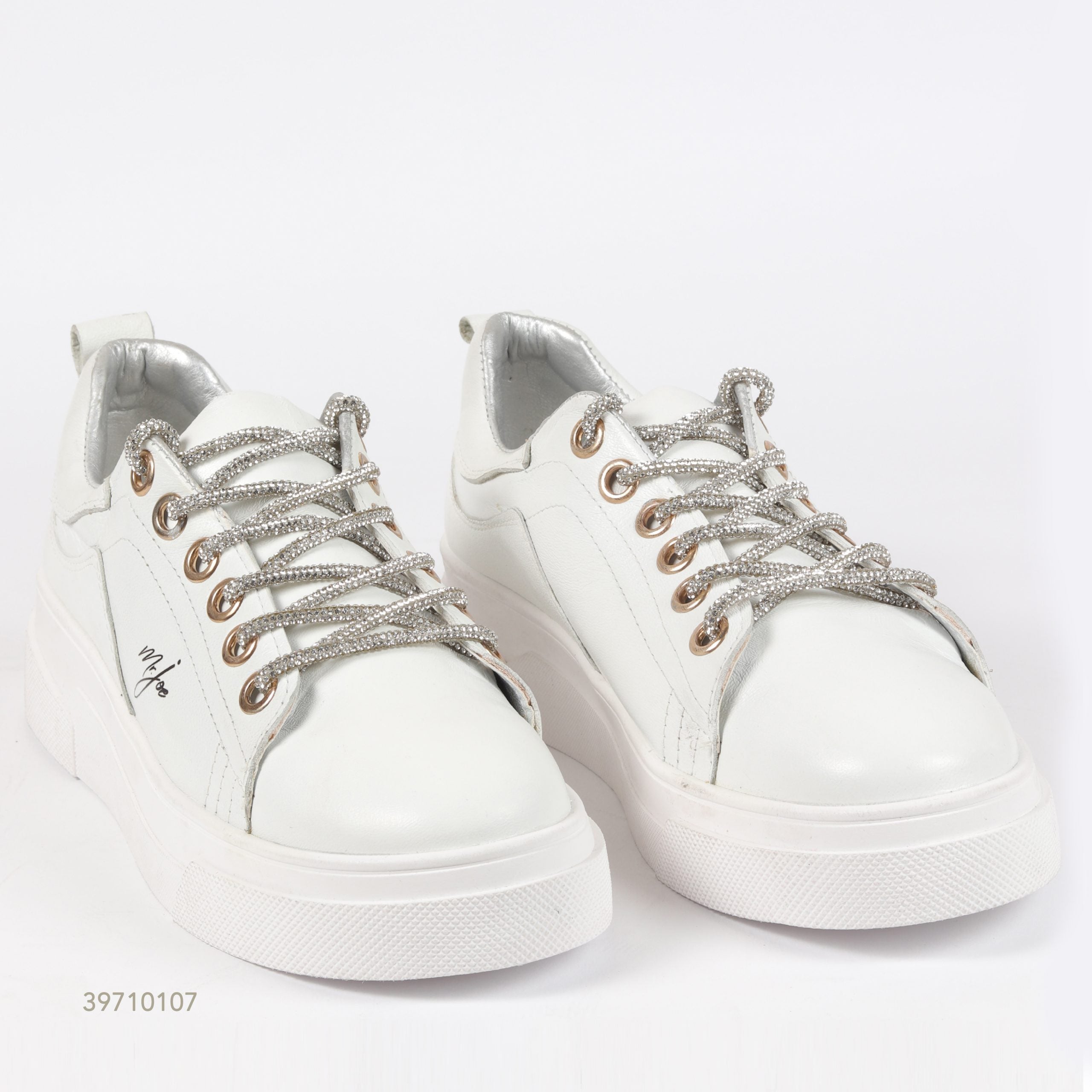 Silver Twist Chunky Sneakers ƒ?? White