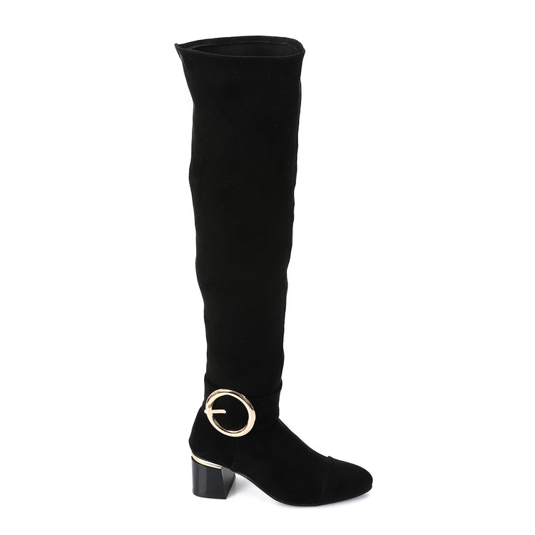 Velvet Charm Boots ƒ?? Black
