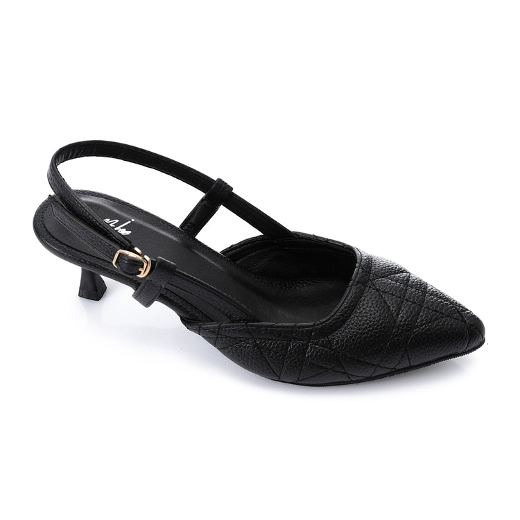 Midnight Glow Slingbacks ƒ?? Black