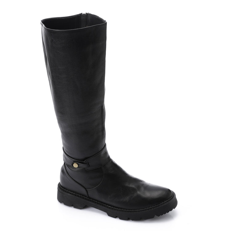 Urban Rider Mid Calf Boots ƒ?? Black