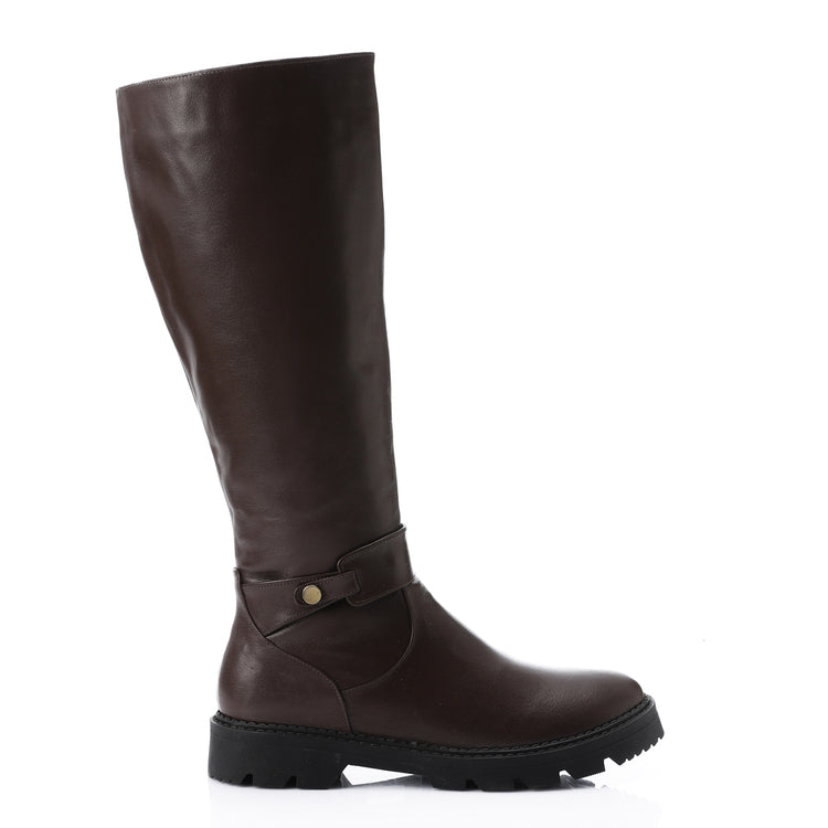 Urban Rider Mid Calf Boots Brown