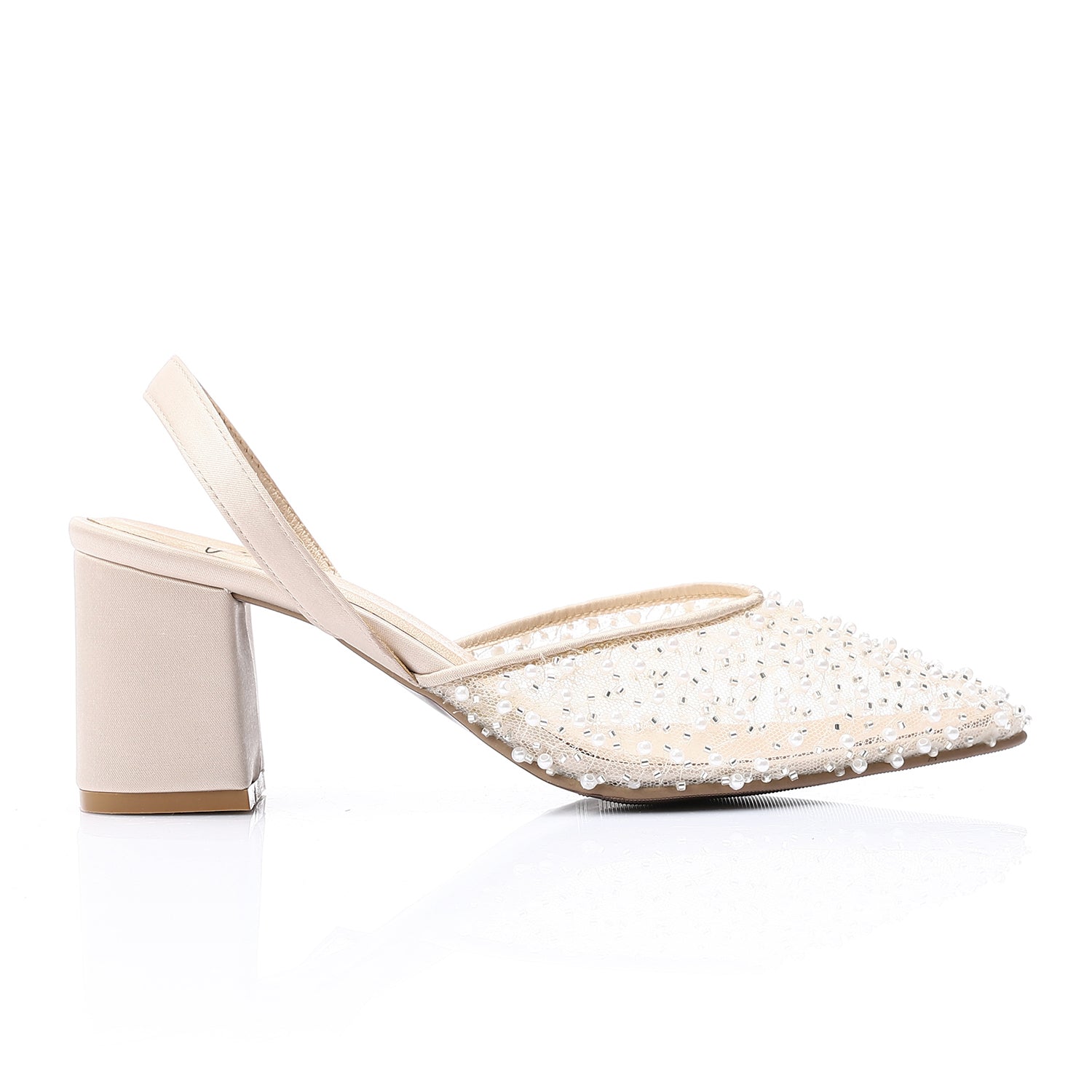 Pearl Glow Slingbacks ƒ?? Beige