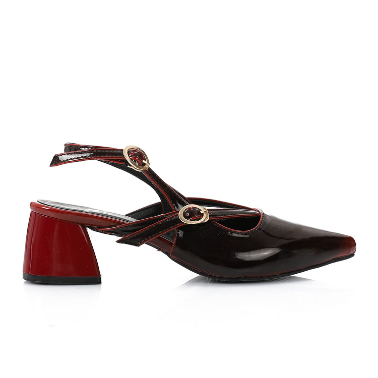 Crimson Verne Cross Heels ƒ?? Burgundy