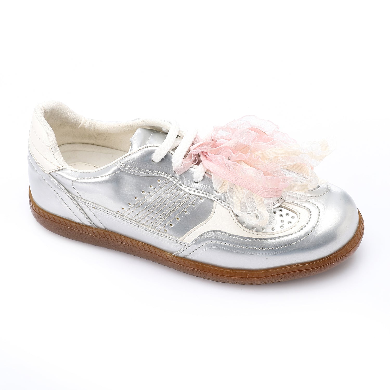 Charm Ribbon Sneakers ƒ?? Silver