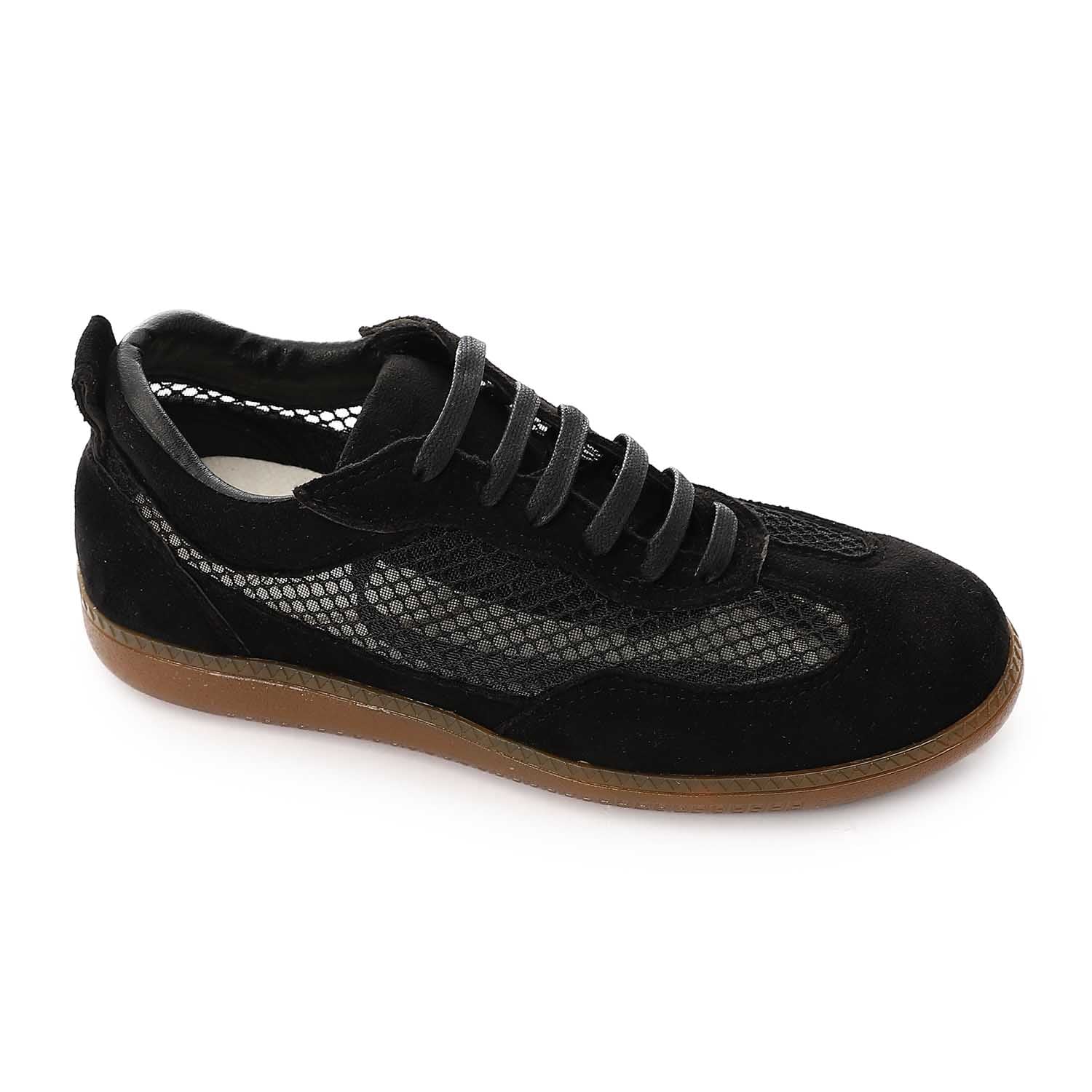 Urban Mesh Suede Sneakers ƒ?? Black