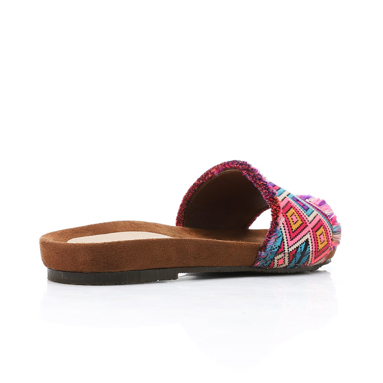 Boho Pattern Slides ƒ?? Multicolor