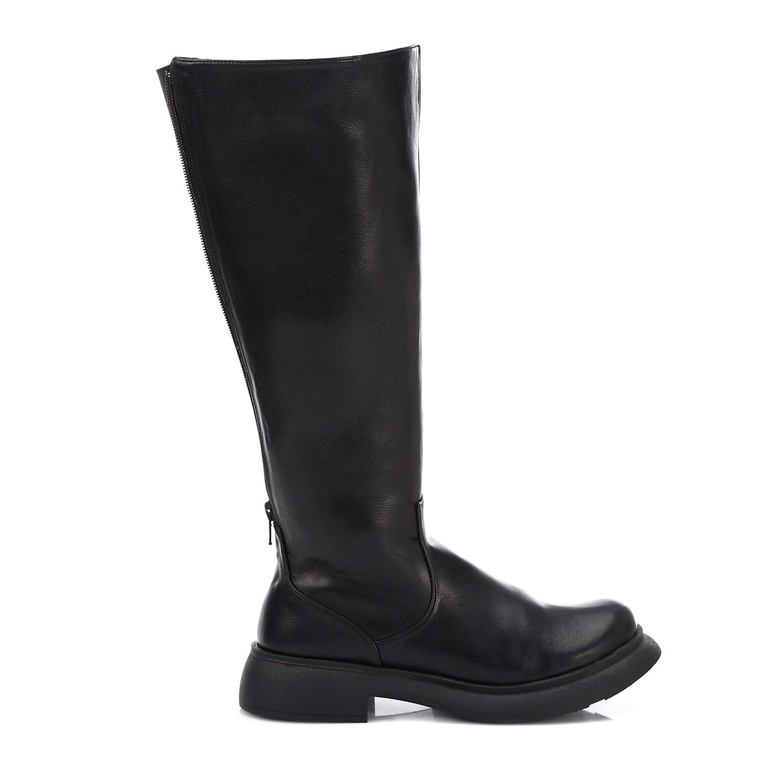 Double Zipper Knee-High Boots