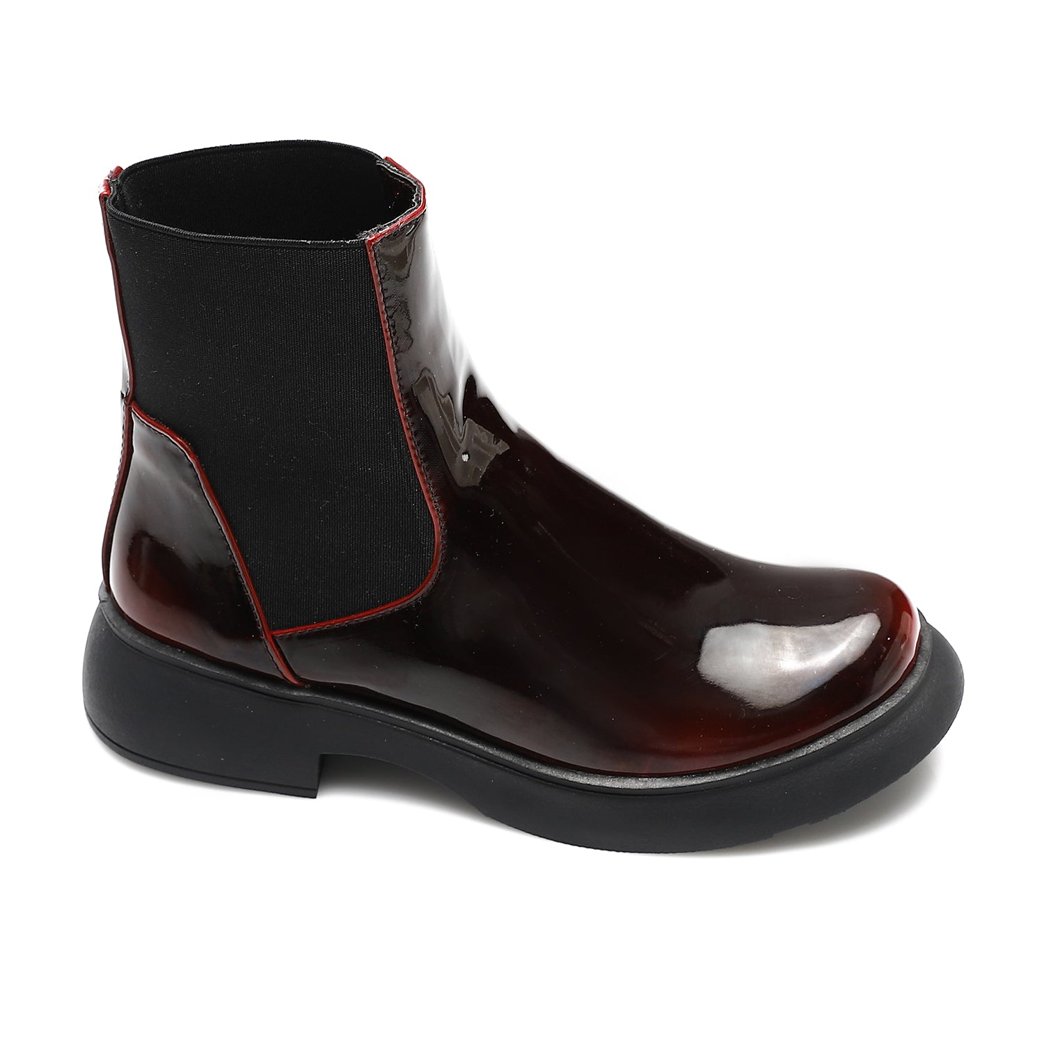 Chelsea Ankle Boots - Dark Red