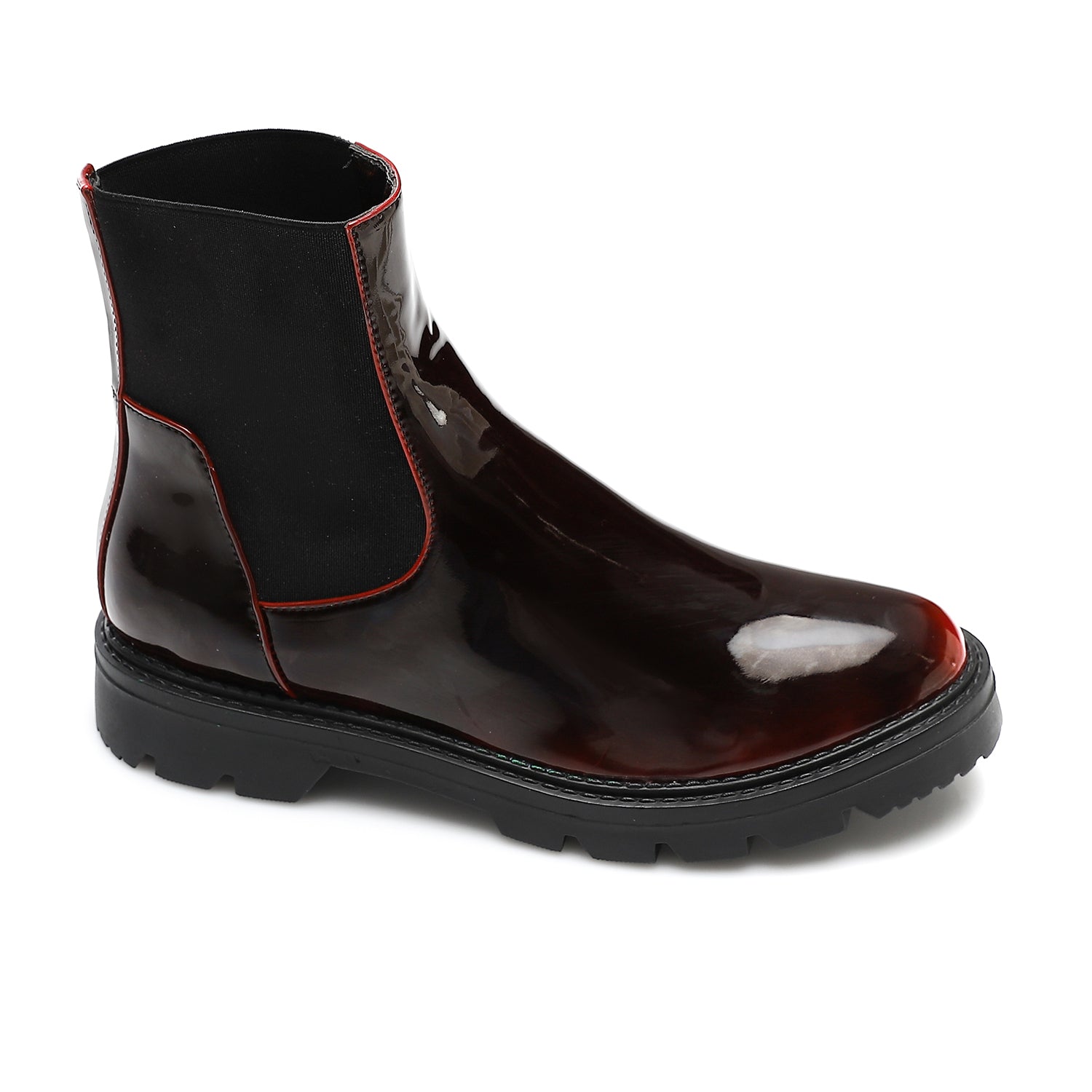 Chelsea Ankle Boots - Dark Red