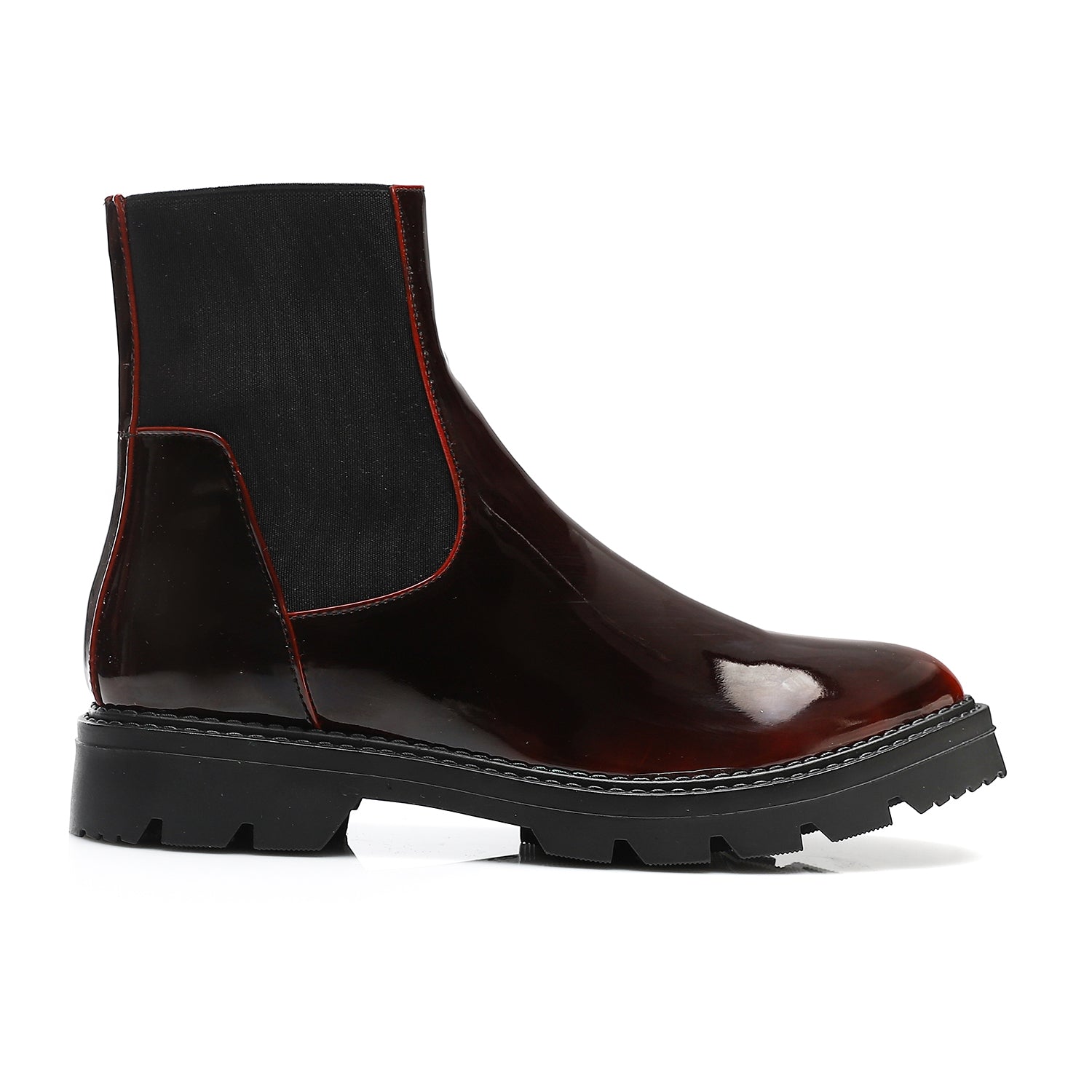Chelsea Ankle Boots - Dark Red