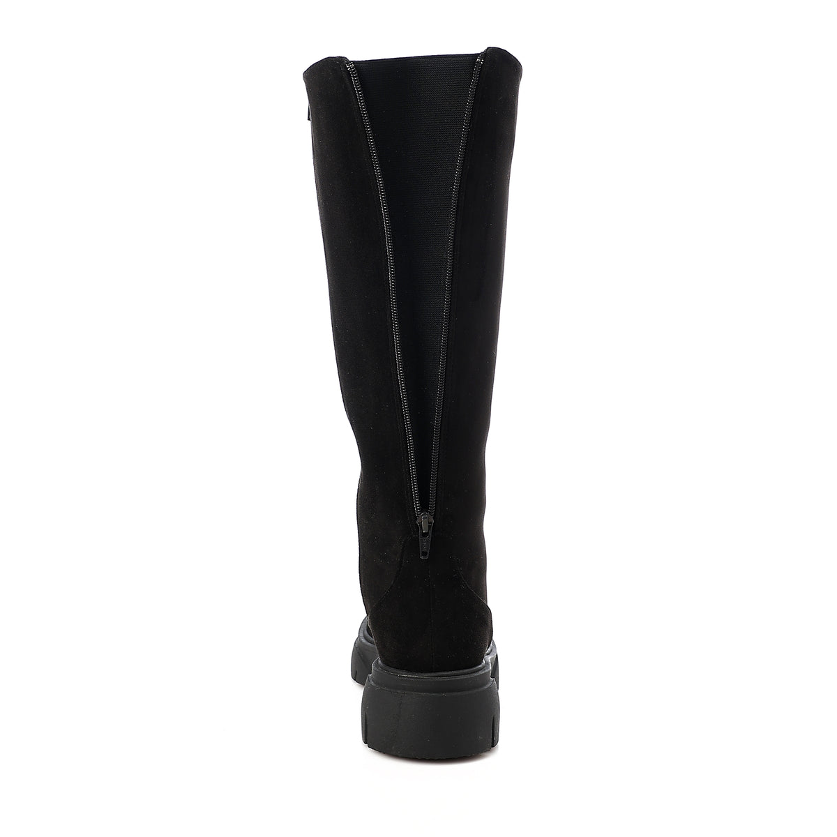 Expandable Wide Calf Suede Knee High Boots