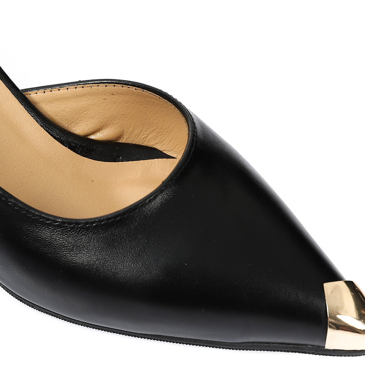 Golden-Tip Dƒ??Orsay Pumps ƒ?? Black