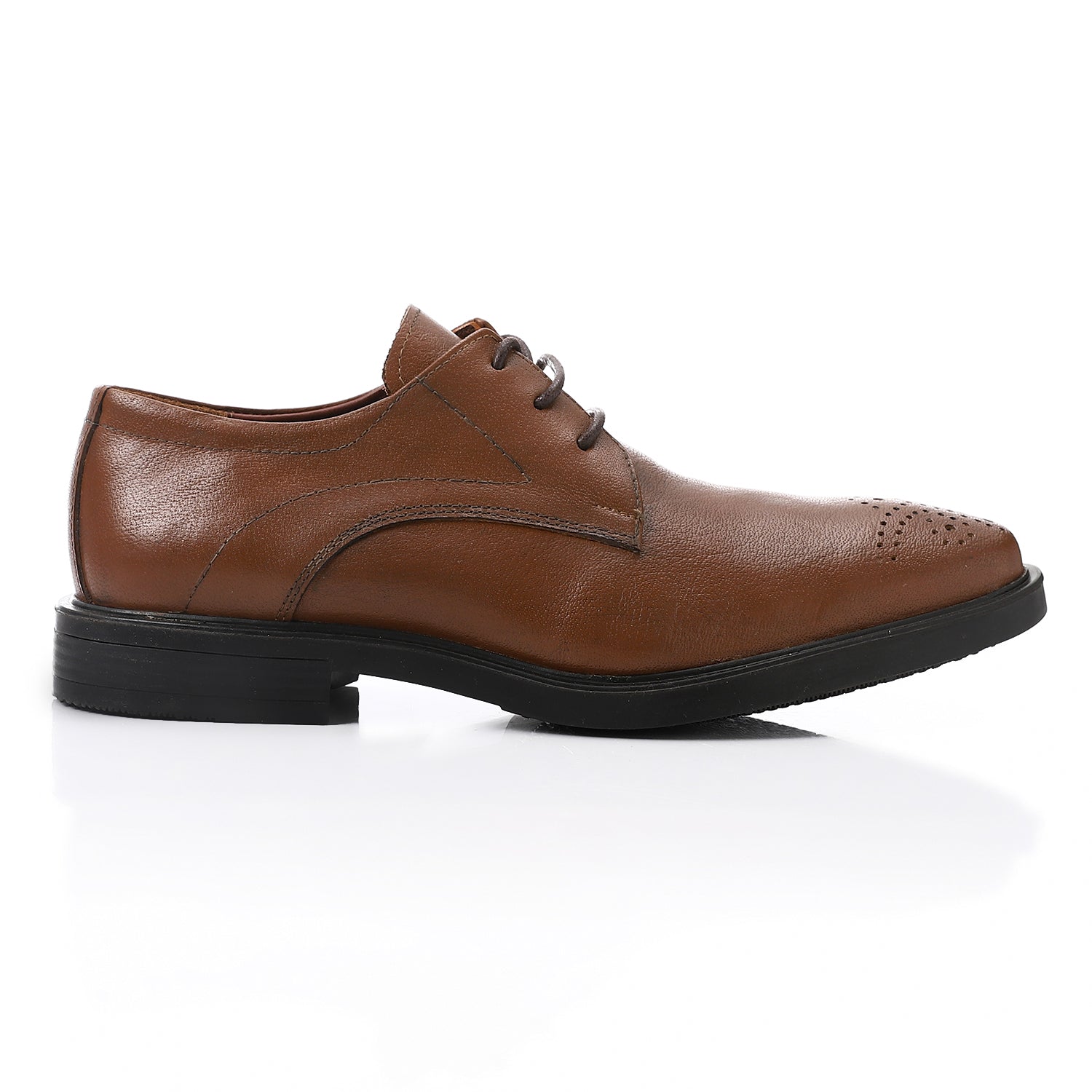 Men's Oxford Leather Classic Shoes - Brown