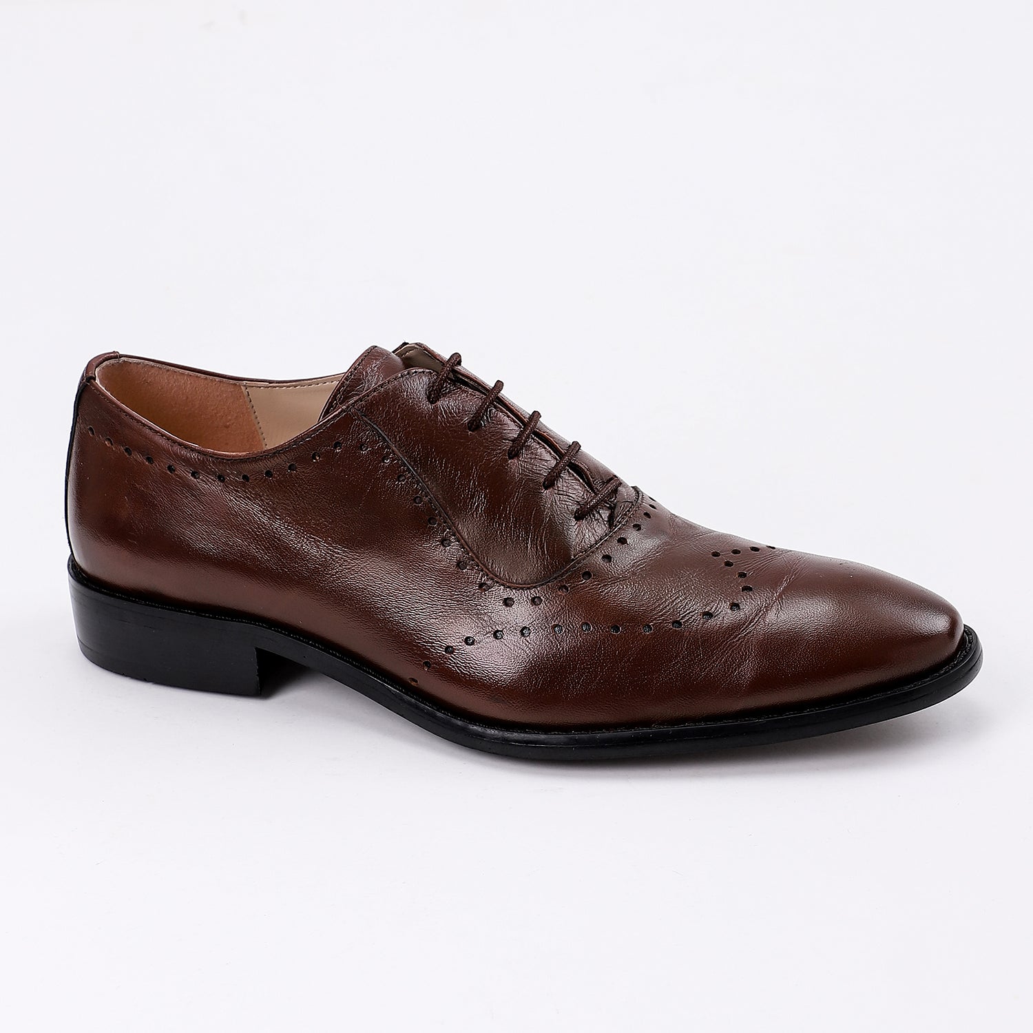 Men's Leather Oxford Comfortable  Shoes - Brown