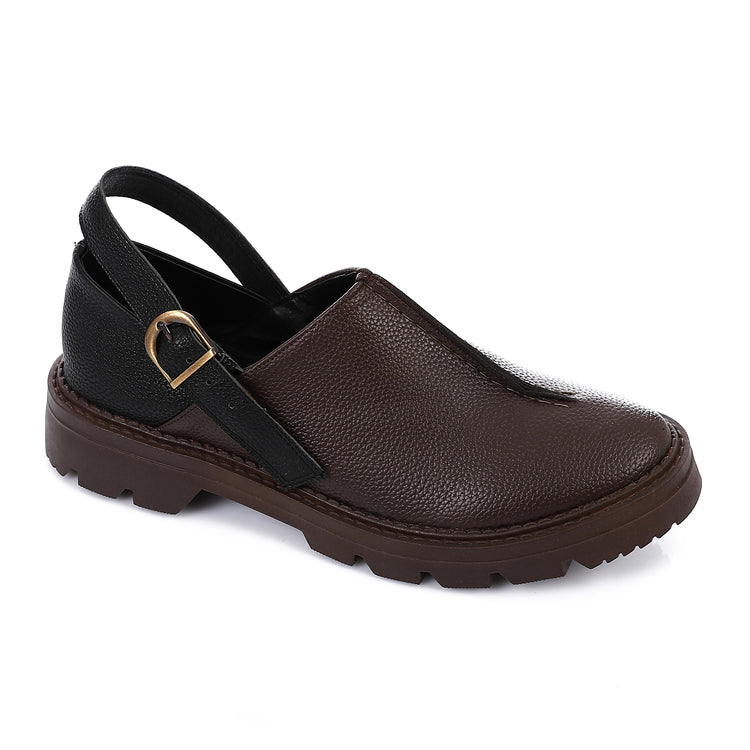 Two-Tone Comfort Loafers - Brown & Black