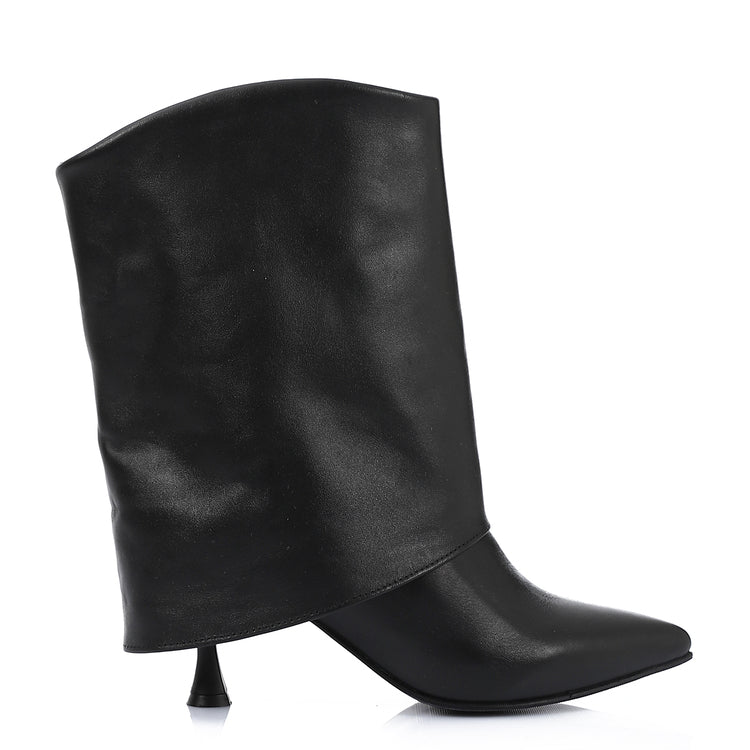 Noir Grace Pointed Boots - Black