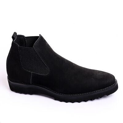 Suede Leather Chelsea Boots ƒ?? Black