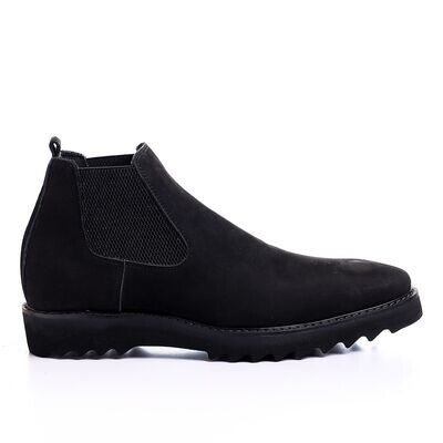 Suede Leather Chelsea Boots ƒ?? Black