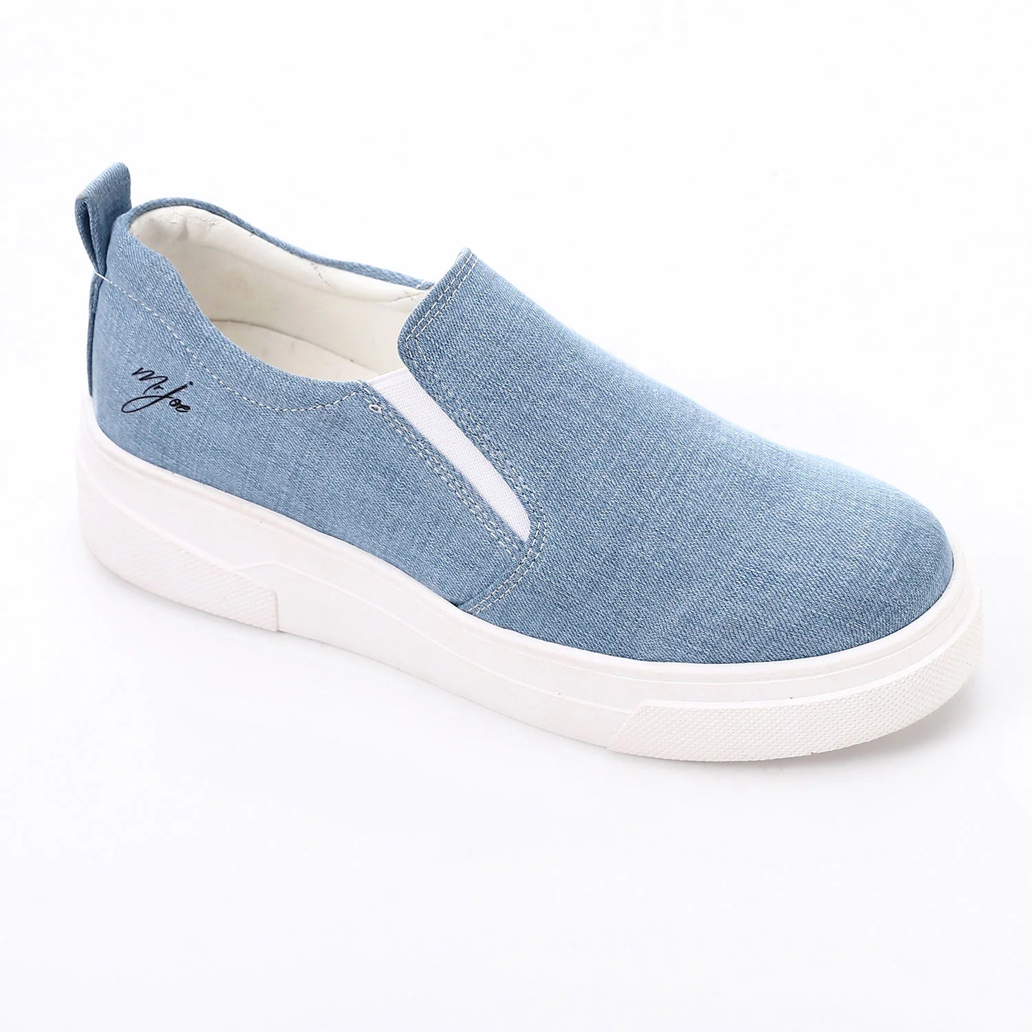 Denim Slip-On Sneakers ƒ?? Light Blue